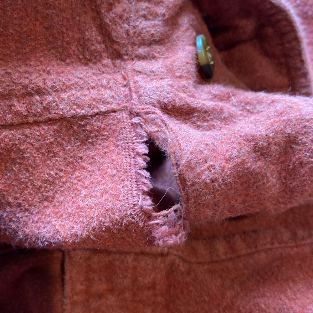 Stoic Orange Chamois Button Down Shirt: Size Small - Picture 8 of 11